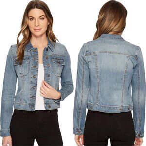 Kut From The Kloth Amelia Denim Jean Jacket Women's Small Medium Wash Classic